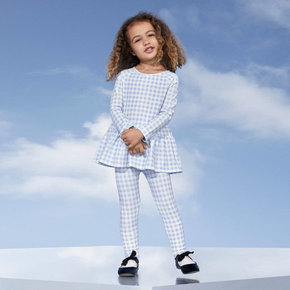 Victoria Beckham for Target Other - Victoria Beckham Light Blue Gingham Top and Pant Set